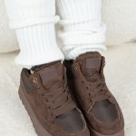 Sneakersy zimowe na grubej podeszwie Czekoladowe – Tarynne 5