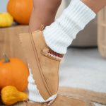 Śniegowce na platformie z paskiem boho Camelowy – Bohravine 1