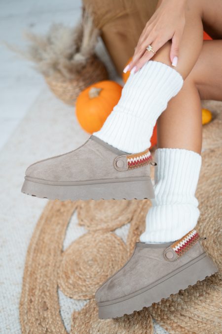 Śniegowce na platformie z paskiem boho Fango – Bohravine 2