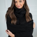 Sweter z kapturem damski Czarny – Lunivra 2