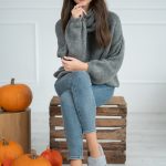 Sweter z kapturem damski Szary – Lunivra 4