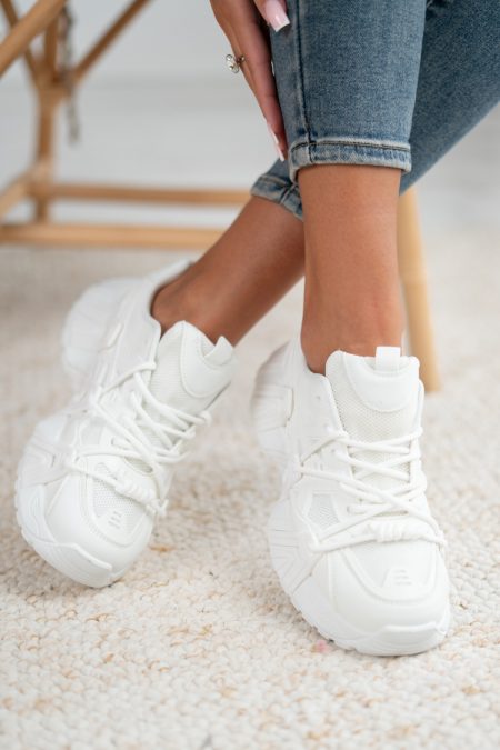 Stylowe sneakersy damskie Biały – Shavira 1