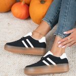 Damskie sneakersy na platformie Czarny – Zevoria 4