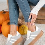 Damskie sneakersy na platformie Szary – Zevoria 2