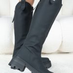 Kozaki na traperowej podeszwie Czarne - Terilora 2