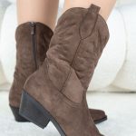 Botki western Czekoladowe - Miravellea 2