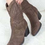 Kowbojskie botki Czekoladowe - Halvoria 4