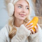 Rękawiczki futrzane miś Beżowy – Mishora 4