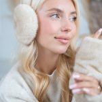 Rękawiczki futrzane miś Beżowy – Mishora 3