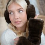 Rękawiczki futrzane miś Czekoladowy – Mishora 4