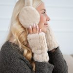 Eleganckie rękawiczki jednopalczaste Beżowy – Glavisse 1