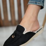 Loafersy z odkrytą piętą Czarny – Mirayne 1