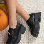 Mokasyny sznurowane na platformie – Lerivane 1