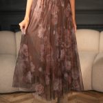 Spódnica tiulowa ze złotą gumką Biały – Zolivra 2