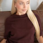 Sweter z rękawem 3/4 Czekoladowy – Zerissa 4