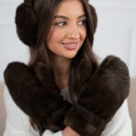 Nauszniki futrzane Czekoladowy – Earivra 3