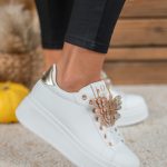Sneakersy z motylami Biały – Papivra 1