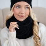 Czapka damska alpaka Czarny – Alvoria 3