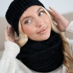 Czapka damska alpaka Czarny – Alvoria 1