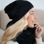 Czapka damska alpaka Czarny – Alvoria 2