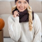 Czapka damska alpaka Czekoladowy – Alvoria 2