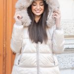 Błyszcząca kurtka pikowana Beżowy – Glorivra 4