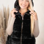 Kamizelka futrzana zapinana na zamek Czarny - Furalis 3