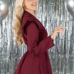 Kombinezon o kroju marynarki Bordowy – Sequira 3