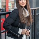 Kurtka z futrzanym kapturem Czarny – Evralyn 4