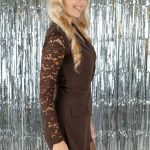 Kombinezon marynarkowy elegancki Czekoladowy – Suitoria 3