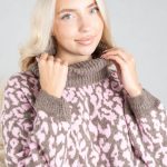 Sweter w panterkę z golfem Fango – Panthirra 5