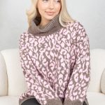 Sweter w panterkę z golfem Fango – Panthirra 3
