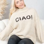 Sweter boucle CIAO! Beżowy – Cialisse 4