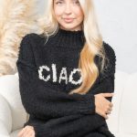 Sweter boucle CIAO! Czarny – Cialisse 5