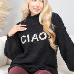 Sweter boucle CIAO! Czarny – Cialisse 4