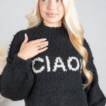 Sweter boucle CIAO! Czarny – Cialisse 3