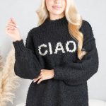 Sweter boucle CIAO! Czarny – Cialisse 2