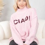 Sweter boucle CIAO! Pudrowy – Cialisse 5