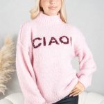 Sweter boucle CIAO! Pudrowy – Cialisse 1
