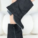 Botki z zawiniętą nogawką Czarny - Ysolenne 1