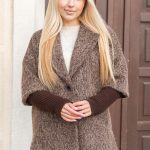 Płaszcz boucle oversize Czekoladowy – Boulyra 5