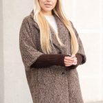 Płaszcz boucle oversize Czekoladowy – Boulyra 2