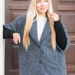 Płaszcz boucle oversize Grafitowy – Boulyra 3