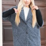 Płaszcz boucle oversize Grafitowy – Boulyra 1
