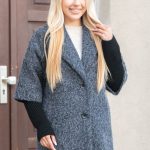 Płaszcz boucle oversize Grafitowy – Boulyra 1
