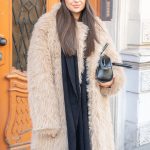 Damski szalik prążkowany Czarny – Ribellea 3