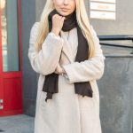 Płaszcz flauszowy damski Beżowy – Flaurene 3