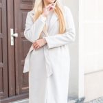 Klasyczny płaszcz z wiązaniem Śmietankowy – Elvarisse 3