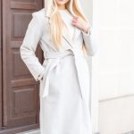 Klasyczny płaszcz z wiązaniem Śmietankowy – Elvarisse 2