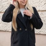 Płaszcz flauszowy damski Czarny – Flaurene 5